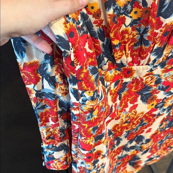 Free People Orange Long Sleeve Mini Dress - Picture 6 of 6